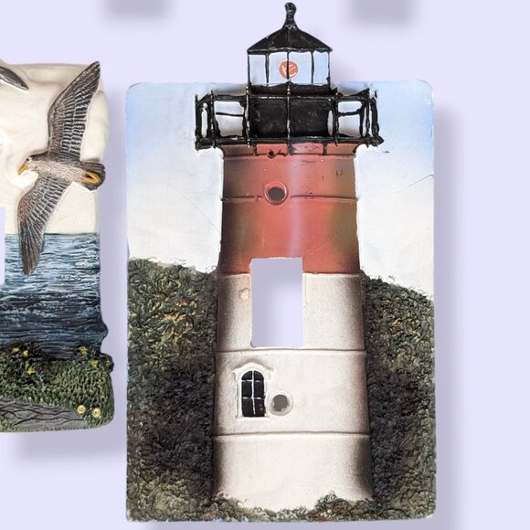 Set of 6 Vintage Lighthouse Switch Plate Light Switch Covers - Picture 7 of 10